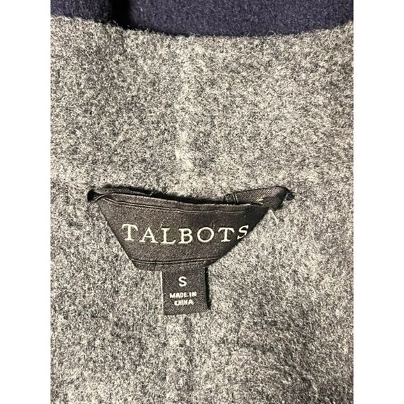 Talbots Navy Wool Fleece Jacket Blazer Size Small - Picture 5 of 6